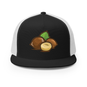 5 Panel Trucker Cap Black White Front 67c16488a1d81.png