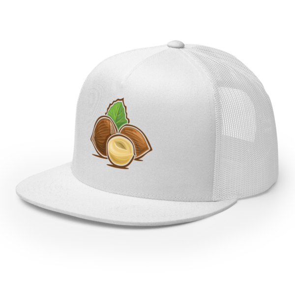 5 Panel Trucker Cap White Left Front 67c16488a301b.png