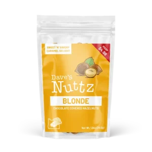 Dave's Nuttz (om) Blonde Chocolate Front