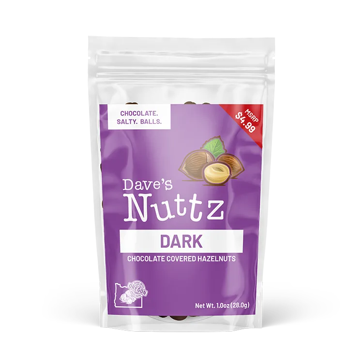 Dave's Nuttz (om) Dark Chocolate Front