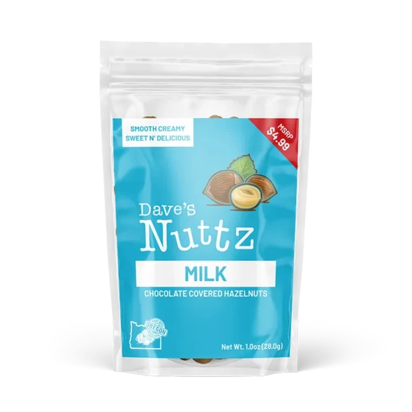 Dave's Nuttz (om) Milk Chocolate Front